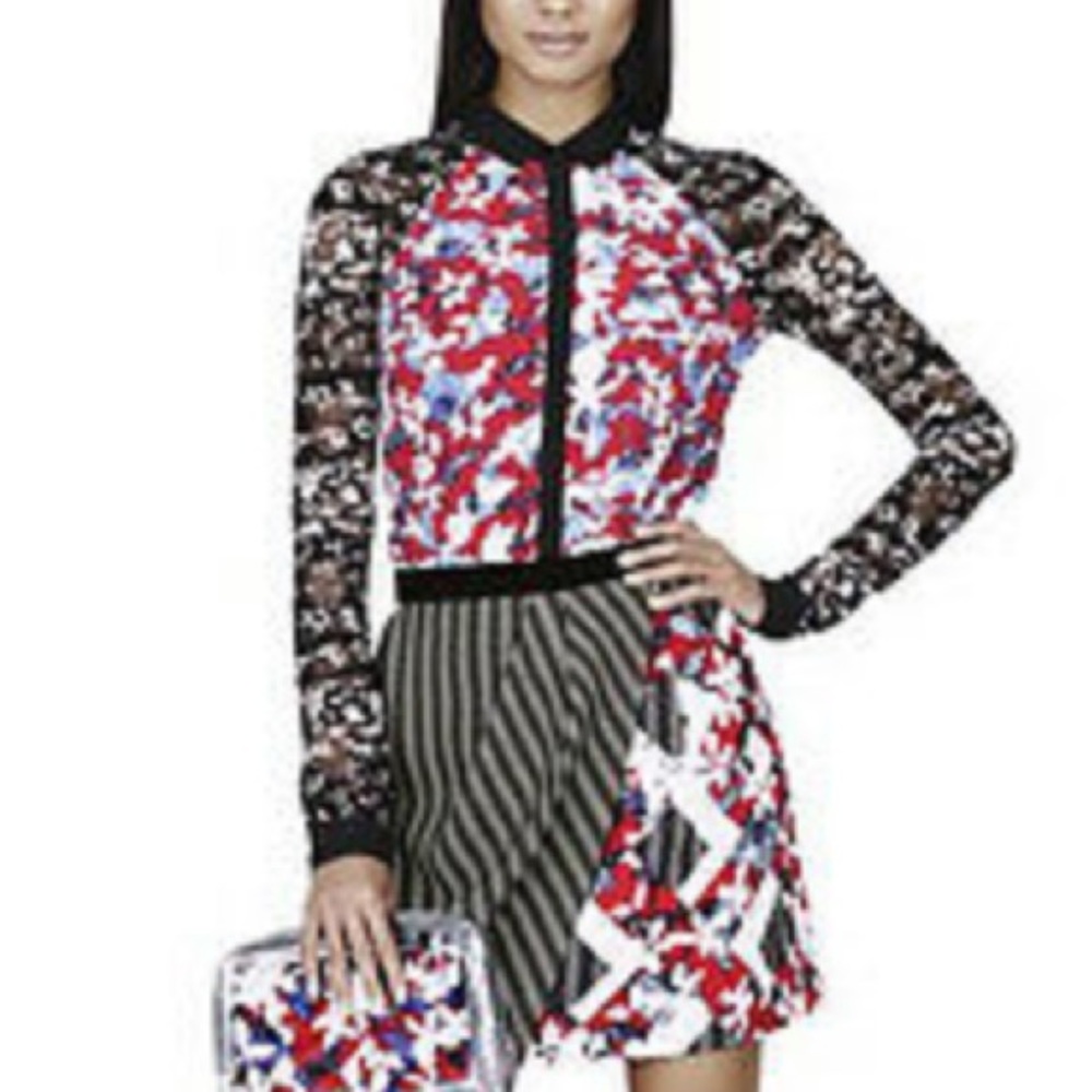 NWOT Peter Pilotto for Target Mixed Media Shirt